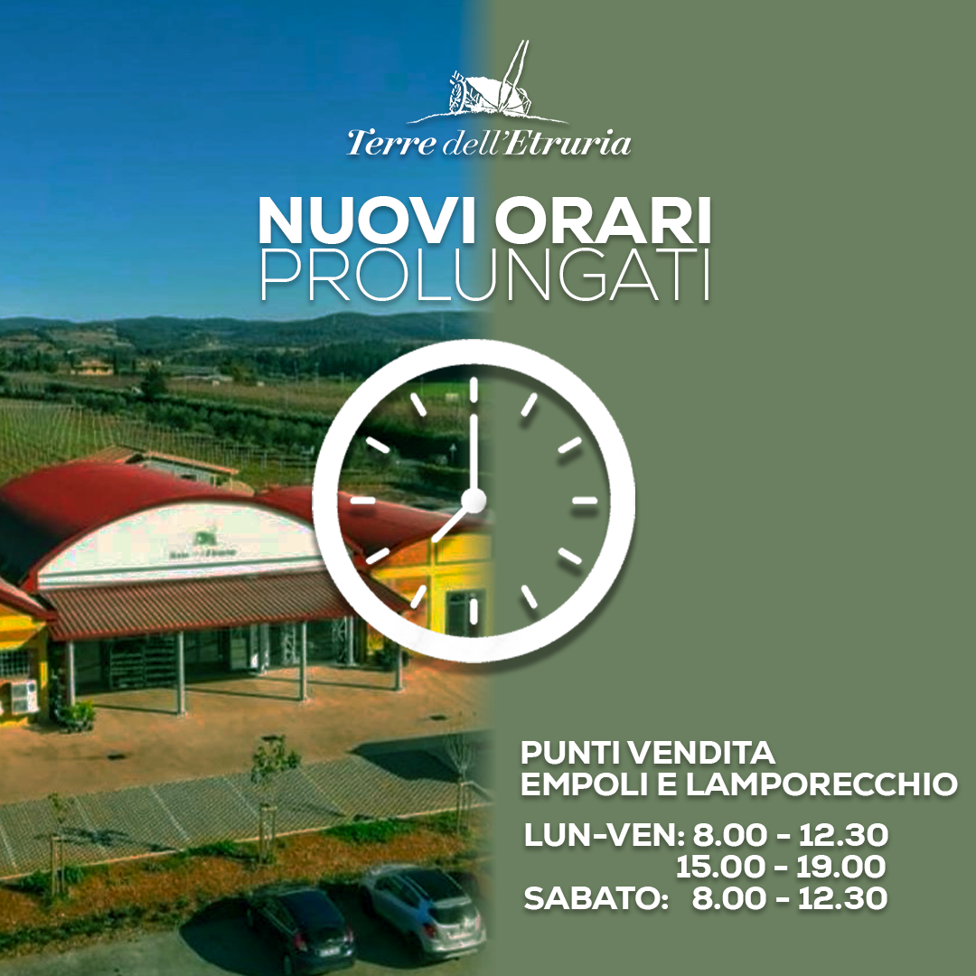 Nuovi orari prolungati nei magazzini di Empoli e Lamporecchio!