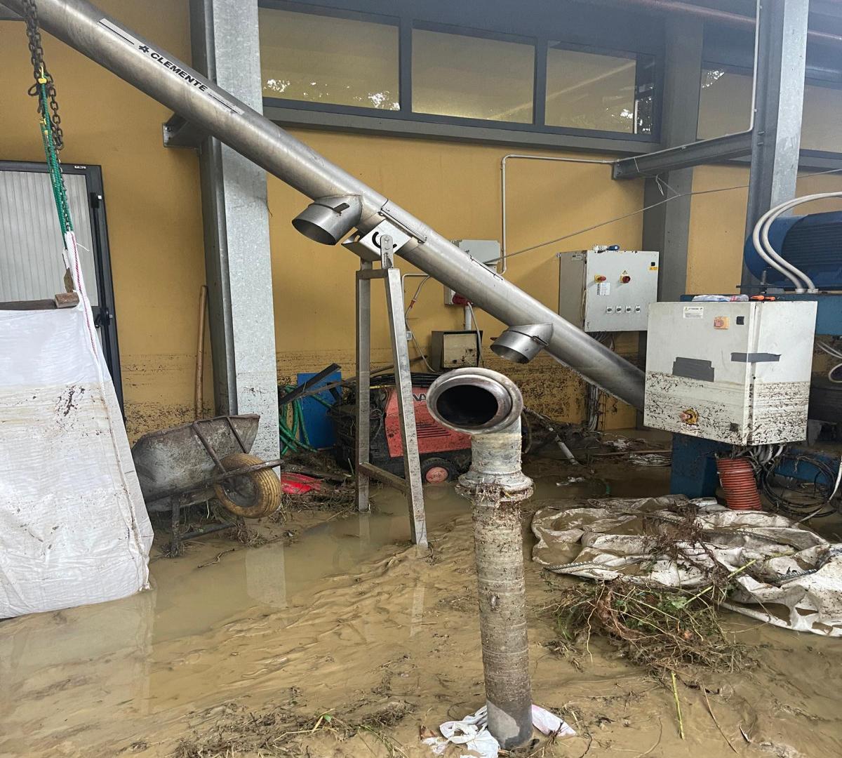 Alluvione nel Frantoio La Melatina